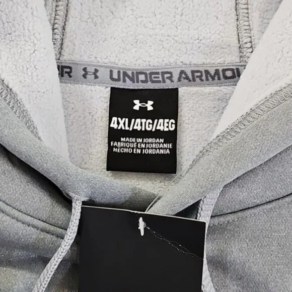 Under Armour Fleece Pro Kanga Hoodie Grey Men's 4XL MSRP $75.00 NWT 1389342 - Picture 6 of 15
